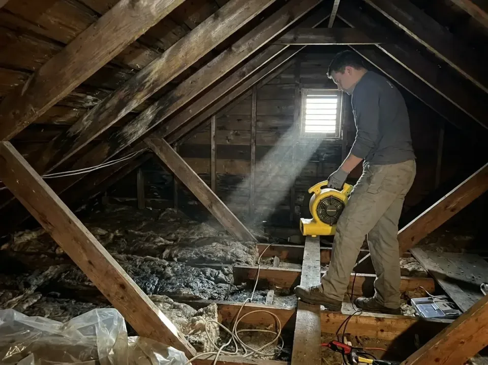 attic-water-damage-drying-proc-007 — frequently asked questions, Emergency Water Extraction & 24/7 Flood Response in Sickler…